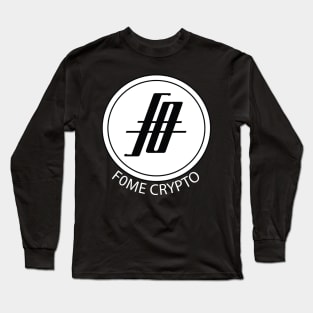 F0ME Crypto Coin - white out Long Sleeve T-Shirt